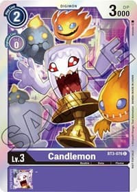 Candlemon - BT3-076 (Event Pack 1) - Release Special Booster 1.0 - Digimon Card Game card