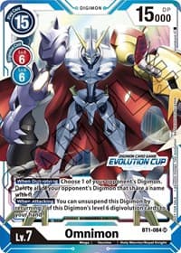 Omnimon - BT1-084 (July Evolution Cup 2021 Stamped) - Release Special Booster 1.0 - Digimon Card Game card