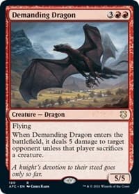 Demanding Dragon - Commander: Adventures in the Forgotten Realms - Magic: The Gathering card