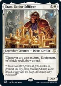 Sram, Senior Edificer - Commander: Adventures in the Forgotten Realms - Magic: The Gathering card