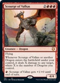 Scourge of Valkas - Commander: Adventures in the Forgotten Realms - Magic: The Gathering card