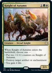 Knight of Autumn - Commander: Adventures in the Forgotten Realms - Magic: The Gathering card