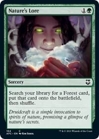 Nature's Lore - Commander: Adventures in the Forgotten Realms - Magic: The Gathering card