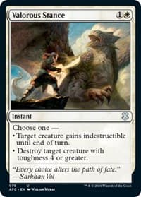 Valorous Stance - Commander: Adventures in the Forgotten Realms - Magic: The Gathering card