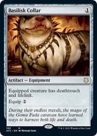 Basilisk Collar - Commander: Adventures in the Forgotten Realms - Magic: The Gathering card