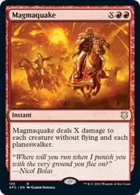 Magmaquake - Commander: Adventures in the Forgotten Realms - Magic: The Gathering card