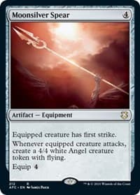 Moonsilver Spear - Commander: Adventures in the Forgotten Realms - Magic: The Gathering card