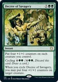 Decree of Savagery - Commander: Adventures in the Forgotten Realms - Magic: The Gathering card
