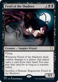 Fiend of the Shadows - Commander: Adventures in the Forgotten Realms - Magic: The Gathering card