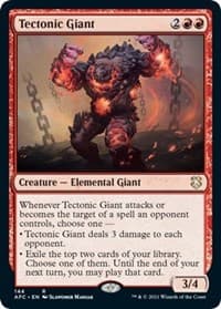 Tectonic Giant - Commander: Adventures in the Forgotten Realms - Magic: The Gathering card