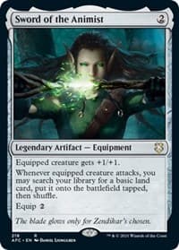 Sword of the Animist - Commander: Adventures in the Forgotten Realms - Magic: The Gathering card