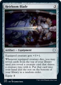 Heirloom Blade - Commander: Adventures in the Forgotten Realms - Magic: The Gathering card