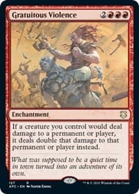 Gratuitous Violence - Commander: Adventures in the Forgotten Realms - Magic: The Gathering card