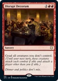 Disrupt Decorum - Commander: Adventures in the Forgotten Realms - Magic: The Gathering card