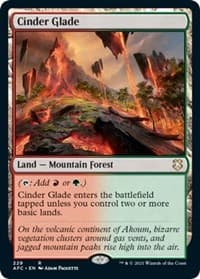 Cinder Glade - Commander: Adventures in the Forgotten Realms - Magic: The Gathering card