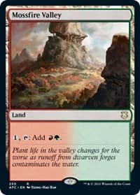 Mossfire Valley - Commander: Adventures in the Forgotten Realms - Magic: The Gathering card