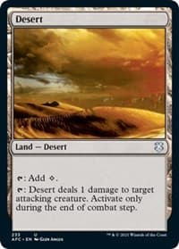 Desert - Commander: Adventures in the Forgotten Realms - Magic: The Gathering card