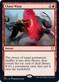 Chaos Warp - Commander: Adventures in the Forgotten Realms - Magic: The Gathering card