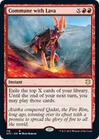 Commune with Lava - Commander: Adventures in the Forgotten Realms - Magic: The Gathering card