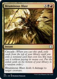 Bituminous Blast - Commander: Adventures in the Forgotten Realms - Magic: The Gathering card