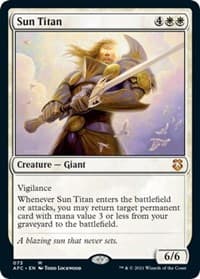 Sun Titan - Commander: Adventures in the Forgotten Realms - Magic: The Gathering card