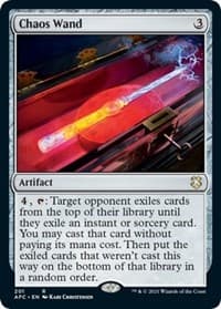 Chaos Wand - Commander: Adventures in the Forgotten Realms - Magic: The Gathering card