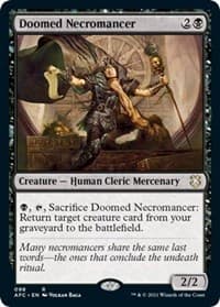Doomed Necromancer - Commander: Adventures in the Forgotten Realms - Magic: The Gathering card