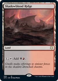 Shadowblood Ridge - Commander: Adventures in the Forgotten Realms - Magic: The Gathering card