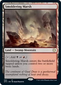 Smoldering Marsh - Commander: Adventures in the Forgotten Realms - Magic: The Gathering card