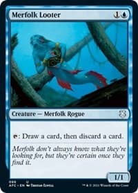 Merfolk Looter - Commander: Adventures in the Forgotten Realms - Magic: The Gathering card