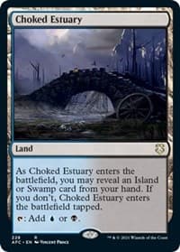 Choked Estuary - Commander: Adventures in the Forgotten Realms - Magic: The Gathering card