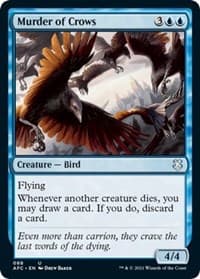 Murder of Crows - Commander: Adventures in the Forgotten Realms - Magic: The Gathering card