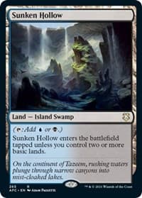 Sunken Hollow - Commander: Adventures in the Forgotten Realms - Magic: The Gathering card