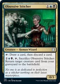 Obsessive Stitcher - Commander: Adventures in the Forgotten Realms - Magic: The Gathering card