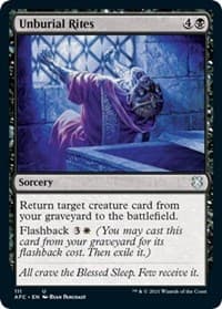 Unburial Rites - Commander: Adventures in the Forgotten Realms - Magic: The Gathering card
