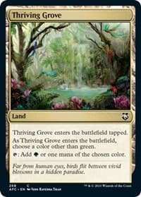 Thriving Grove - Commander: Adventures in the Forgotten Realms - Magic: The Gathering card