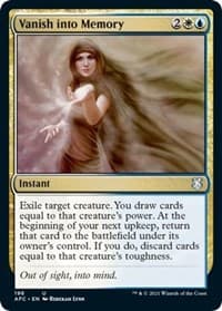 Vanish into Memory - Commander: Adventures in the Forgotten Realms - Magic: The Gathering card