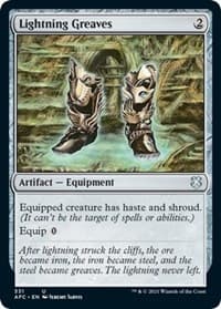 Lightning Greaves - Commander: Adventures in the Forgotten Realms - Magic: The Gathering card