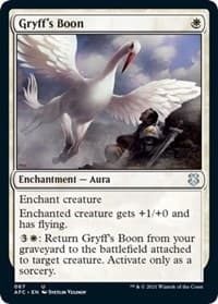 Gryff's Boon - Commander: Adventures in the Forgotten Realms - Magic: The Gathering card