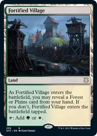 Fortified Village - Commander: Adventures in the Forgotten Realms - Magic: The Gathering card
