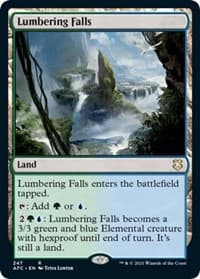 Lumbering Falls - Commander: Adventures in the Forgotten Realms - Magic: The Gathering card