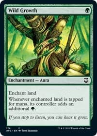 Wild Growth - Commander: Adventures in the Forgotten Realms - Magic: The Gathering card