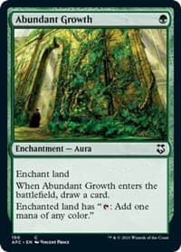 Abundant Growth - Commander: Adventures in the Forgotten Realms - Magic: The Gathering card