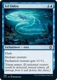Eel Umbra - Commander: Adventures in the Forgotten Realms - Magic: The Gathering card