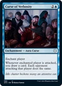 Curse of Verbosity - Commander: Adventures in the Forgotten Realms - Magic: The Gathering card