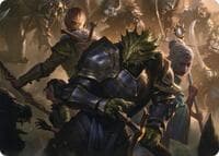 You Come to the Gnoll Camp Art Card - Art Series: Adventures in the Forgotten Realms - Magic: The Gathering card