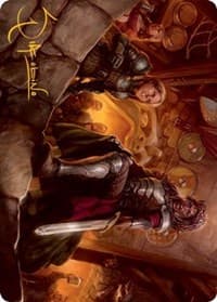 Veteran Dungeoneer Art Card (Gold-Stamped Signature) - Art Series: Adventures in the Forgotten Realms - Magic: The Gathering card