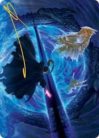 Bar the Gate Art Card (Gold-Stamped Signature) - Art Series: Adventures in the Forgotten Realms - Magic: The Gathering card