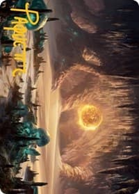 Plains (265) Art Card (Gold-Stamped Signature) - Art Series: Adventures in the Forgotten Realms - Magic: The Gathering card