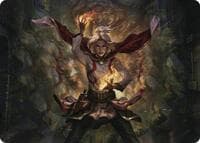 Delina, Wild Mage Art Card - Art Series: Adventures in the Forgotten Realms - Magic: The Gathering card